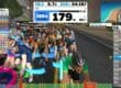 Zwift screen with riders in a group workout